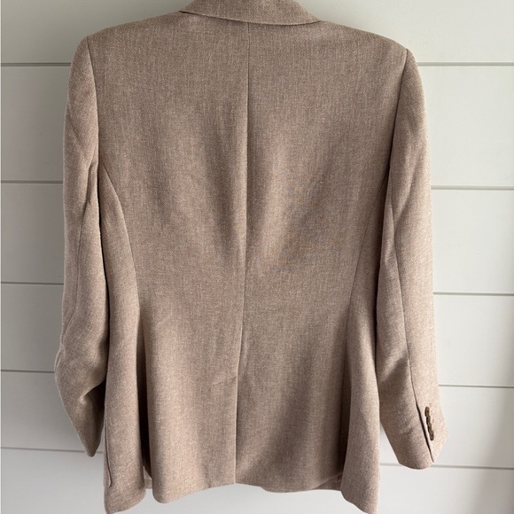 Express Tan Textured Suit- Jacket (M), Pants Size 10 - Picture 5 of 16